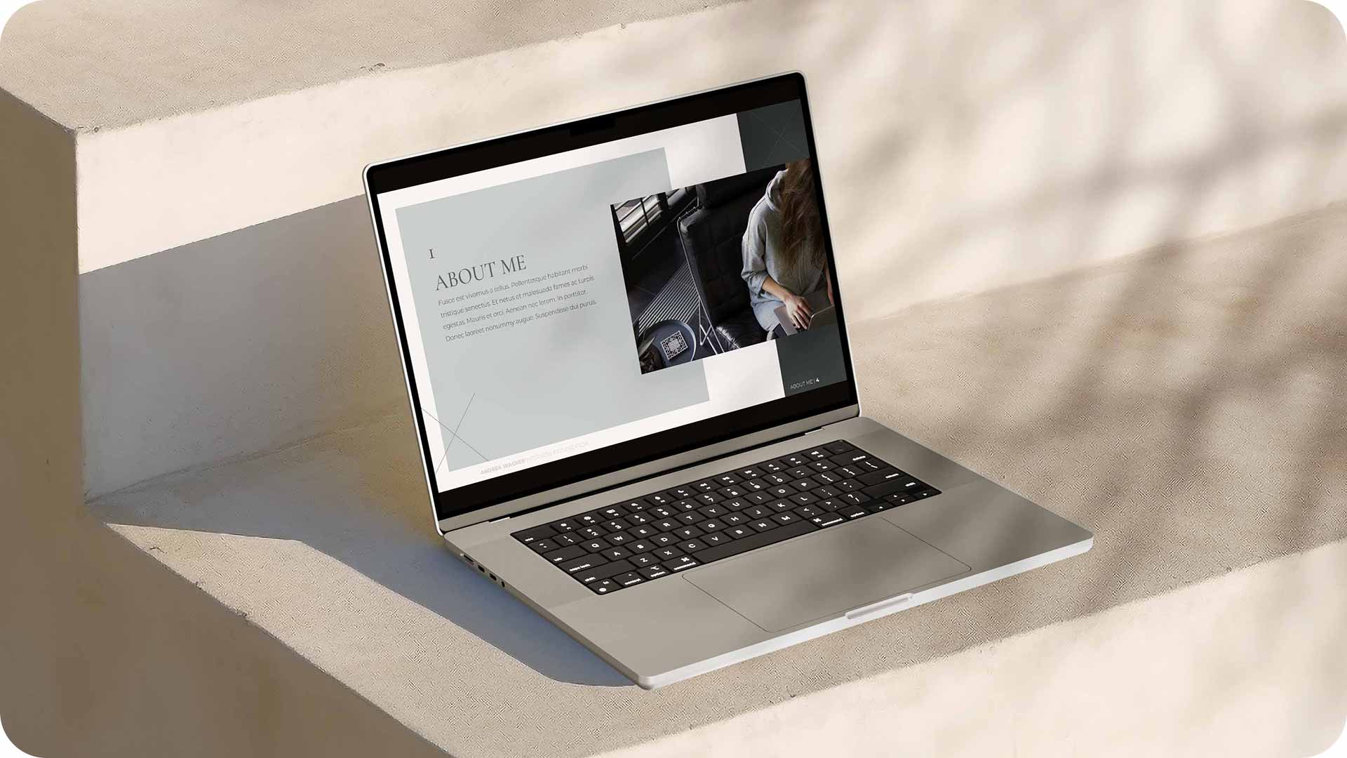 Selbstpräsentation PowerPoint Template – Minimalistisch, Klar & Eindrucksvoll - 15