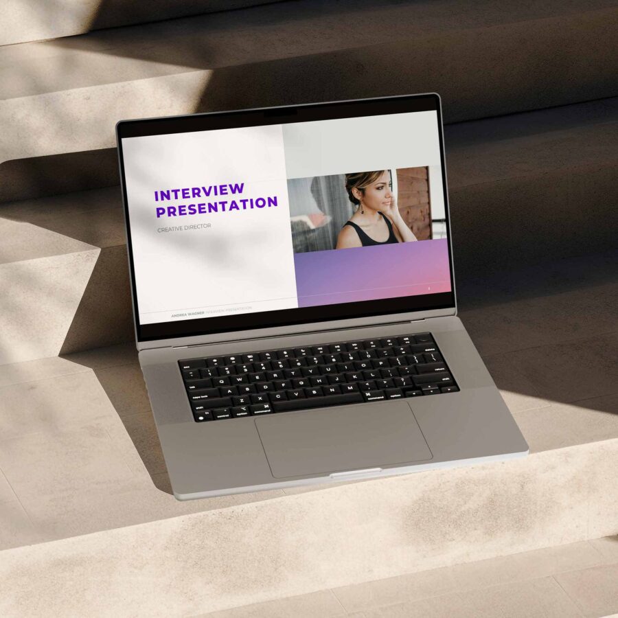 Selbstpräsentation-Vorlage PowerPoint – Professionelle Präsentation fürs Vorstellungsgespräch-G8