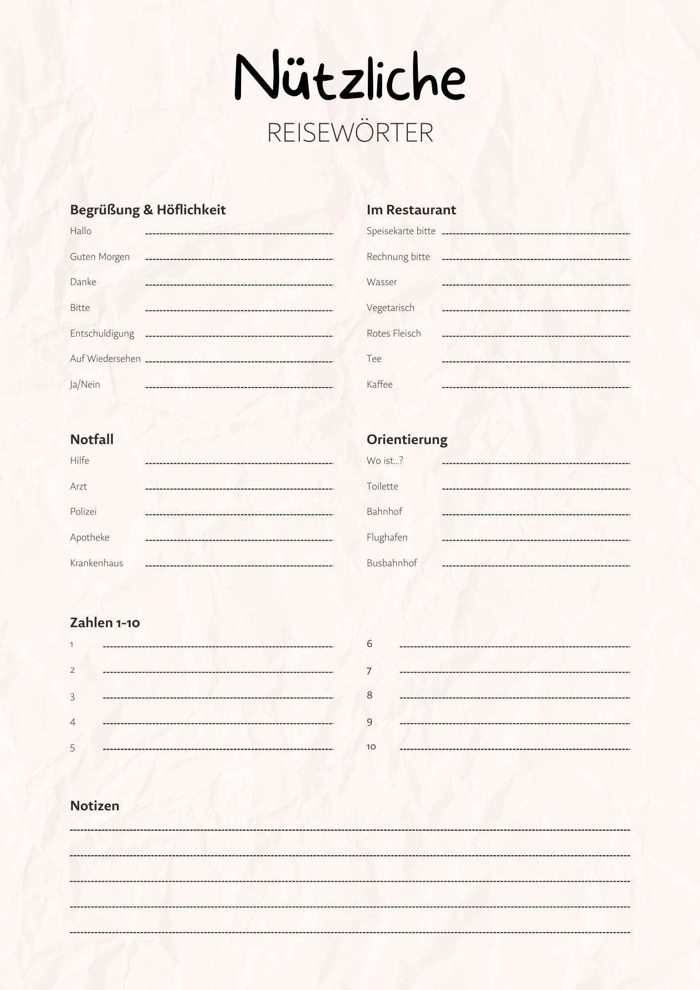 Hellgrau und Schwarz Schlicht Modern Urlaubsplaner A4 Dokument-11