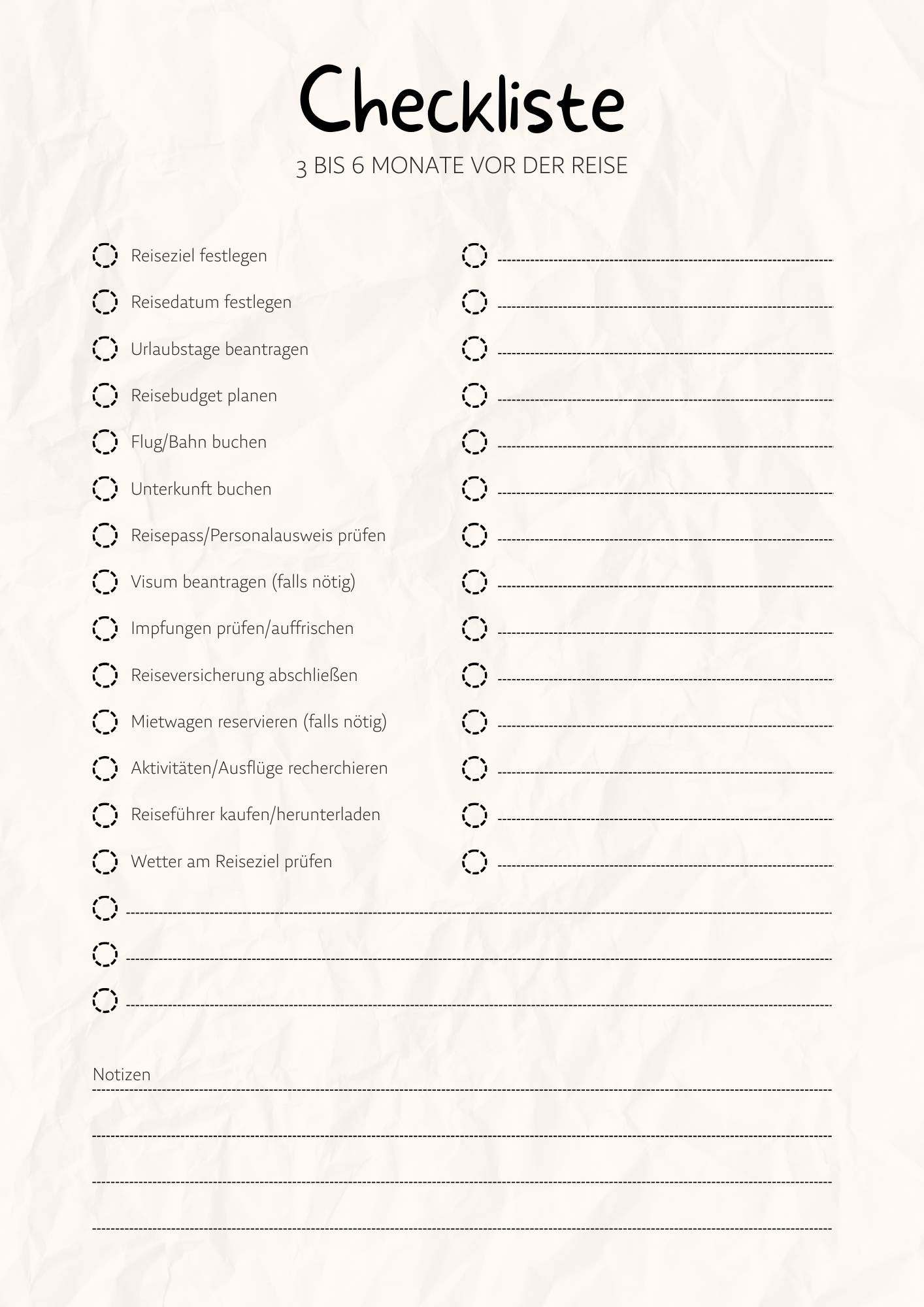 Hellgrau und Schwarz Schlicht Modern Urlaubsplaner A4 Dokument-3