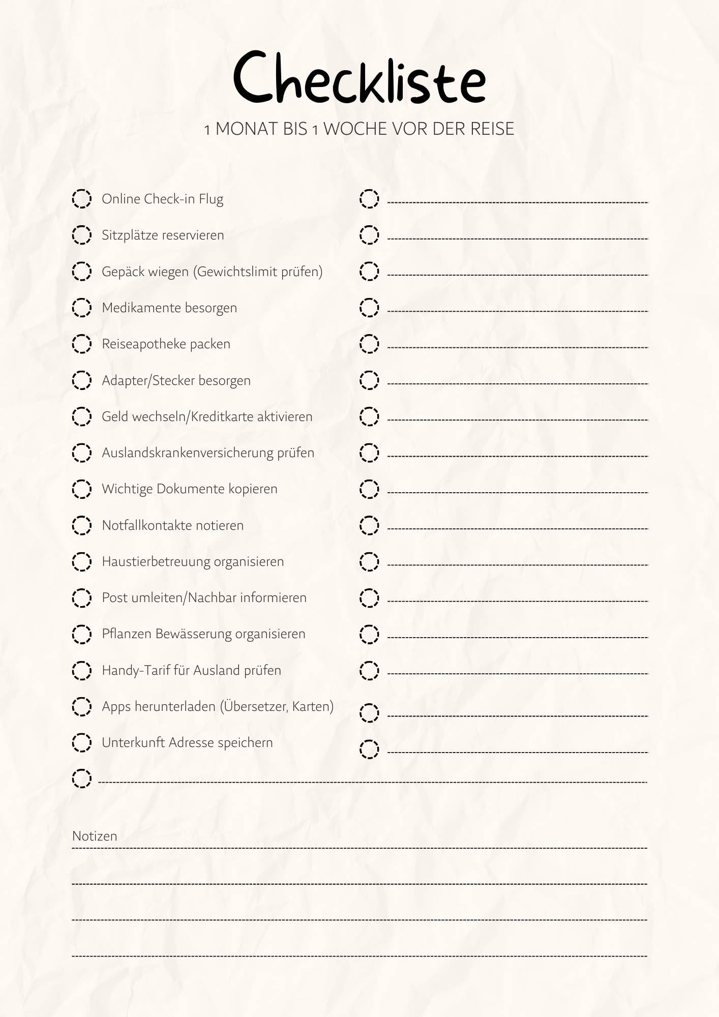 Hellgrau und Schwarz Schlicht Modern Urlaubsplaner A4 Dokument-4