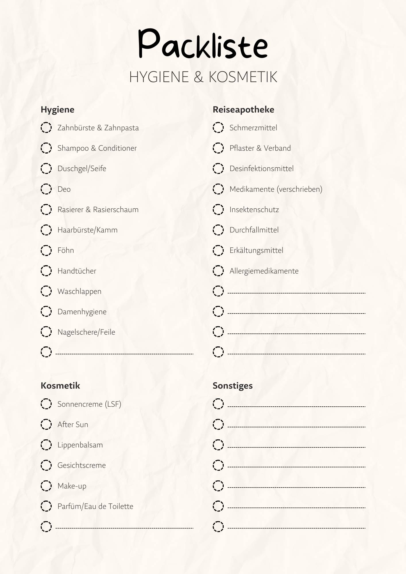 Hellgrau und Schwarz Schlicht Modern Urlaubsplaner A4 Dokument-6