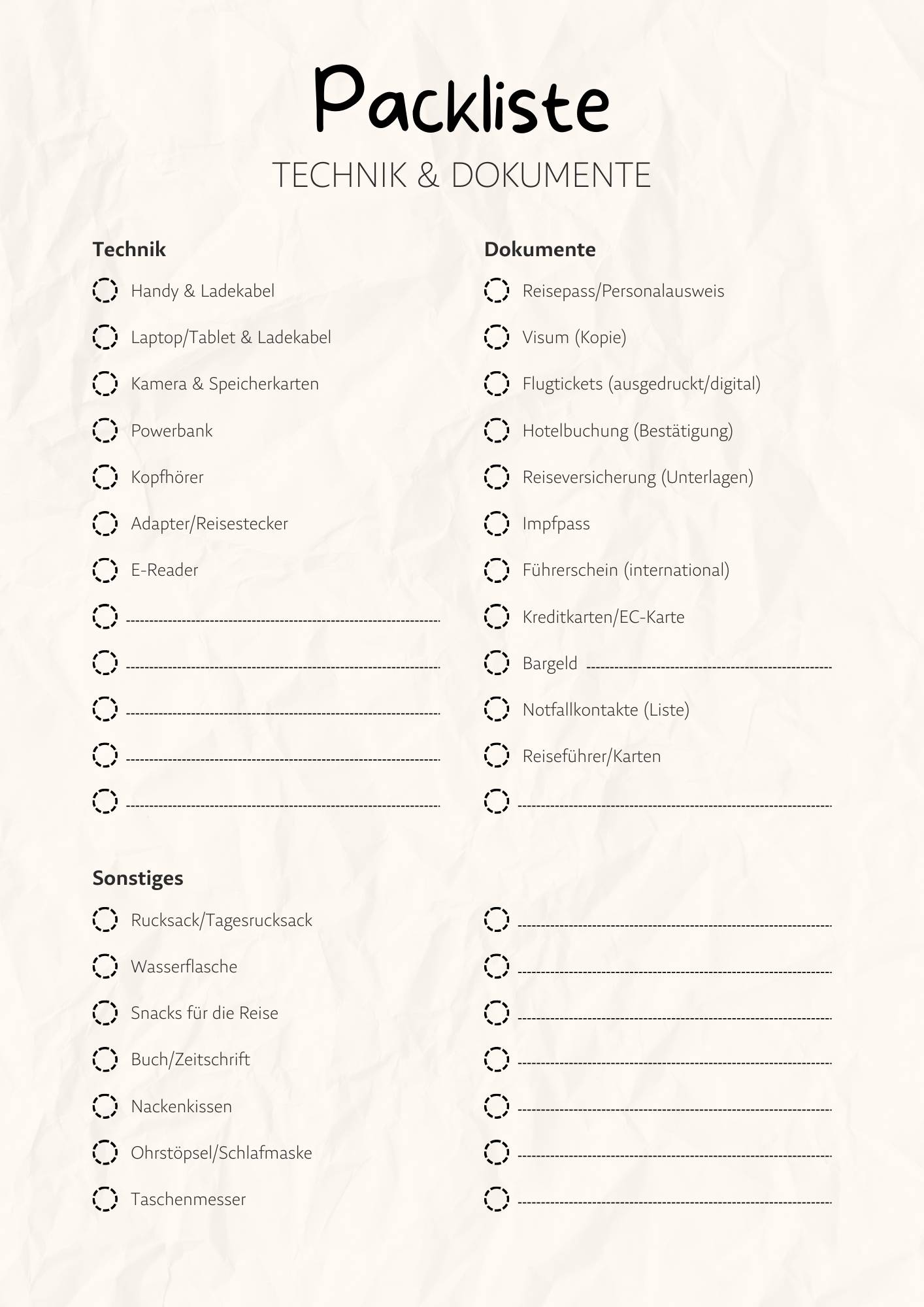 Hellgrau und Schwarz Schlicht Modern Urlaubsplaner A4 Dokument-7