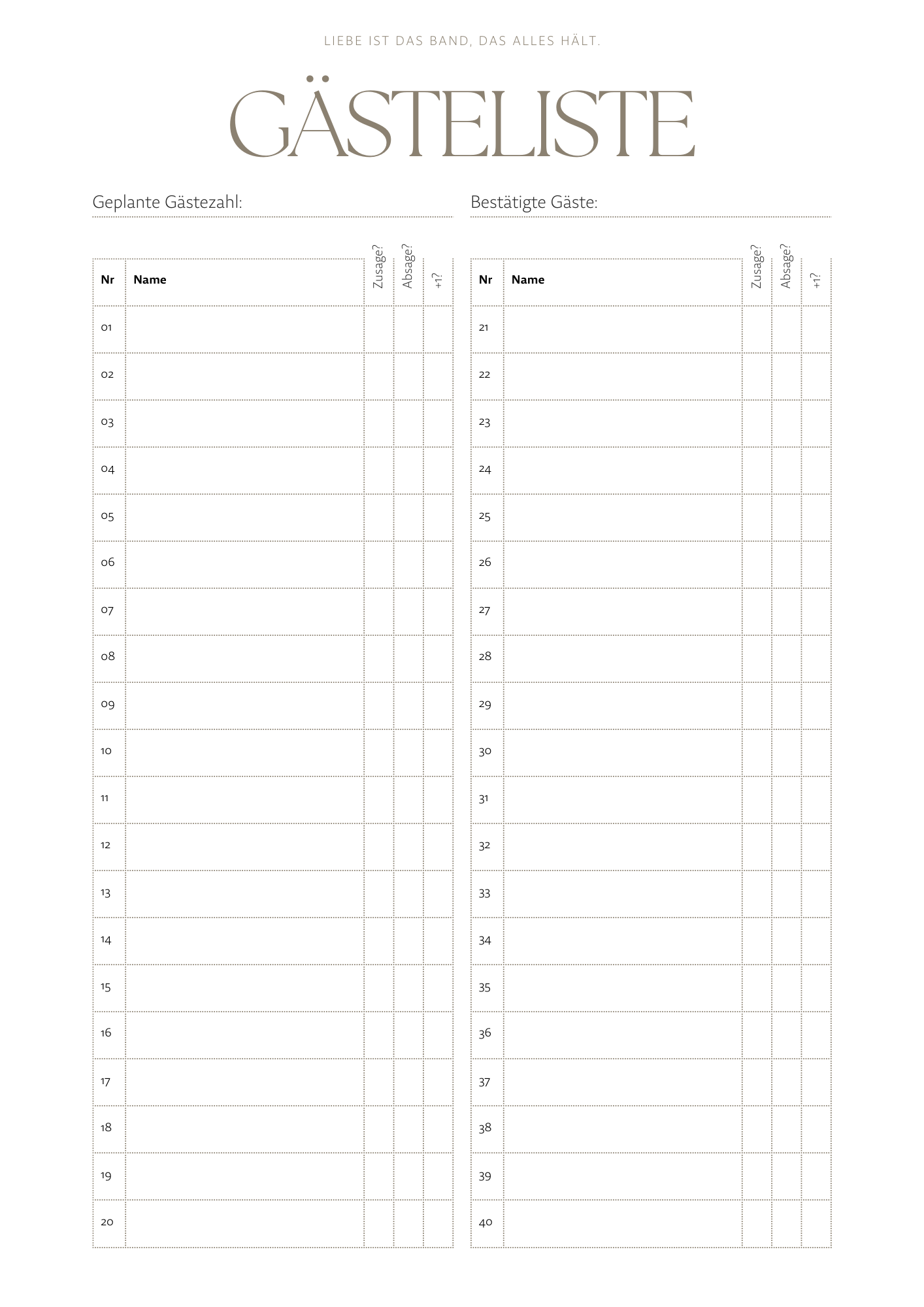 Weiß Grau Orange und Schwarz Schlicht Modern Hochzeitsplaner A4 Dokument-7