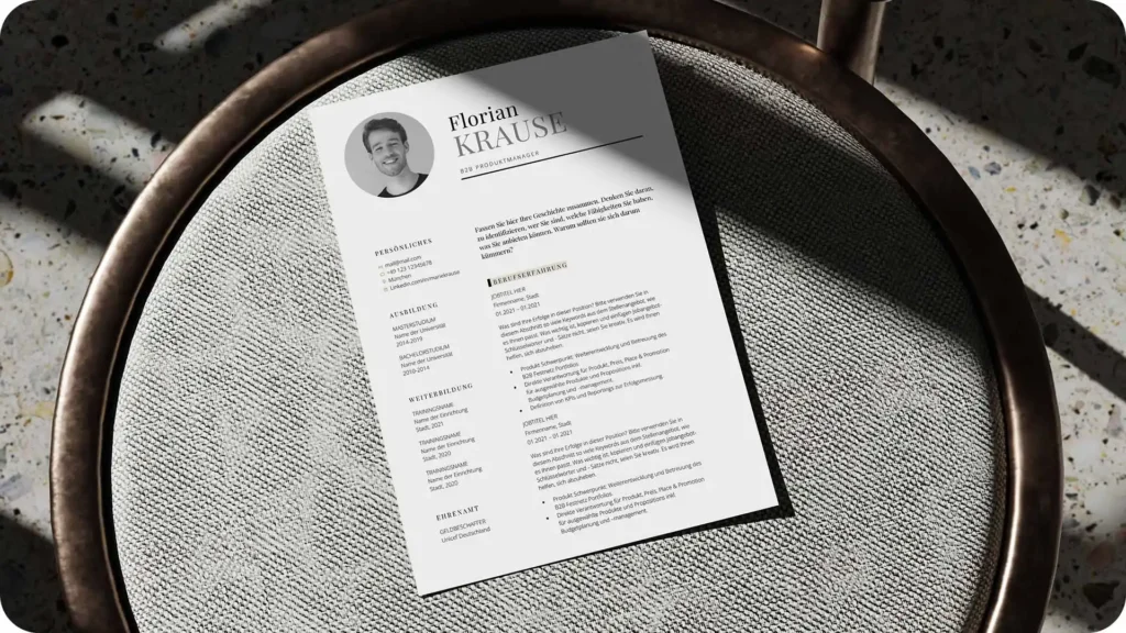 strukturierte bewerbungsvorlage - Bewerbungsvorlage Kenogy MODUS