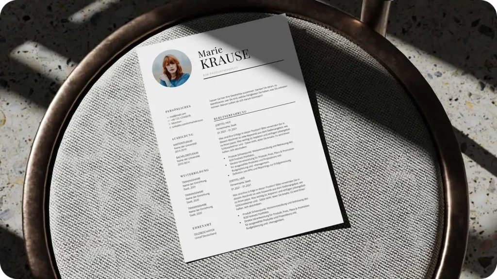 bewerbung berufseinsteiger - Bewerbungsvorlage Kenogy STELLA
