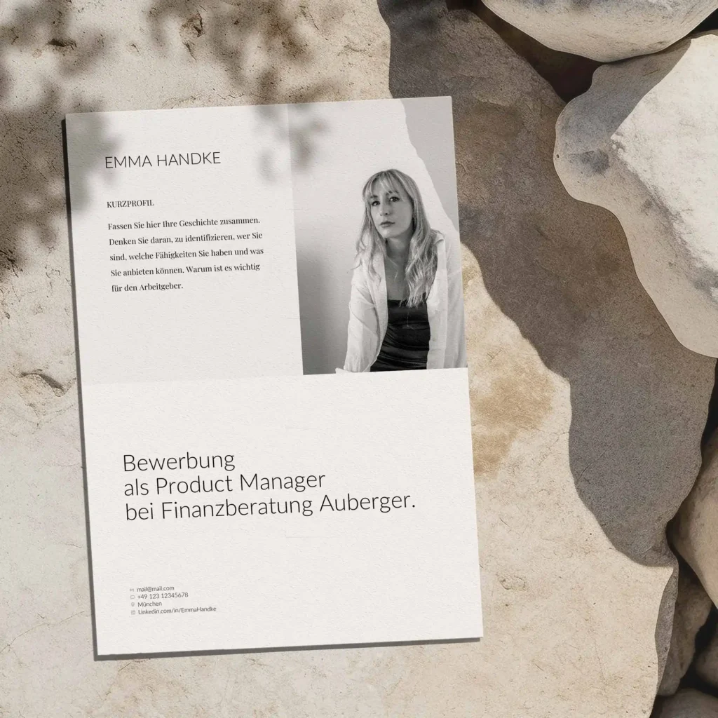 Bewerbungsvorlage Kenogy VANTA - bewerbung deckblatt - 1