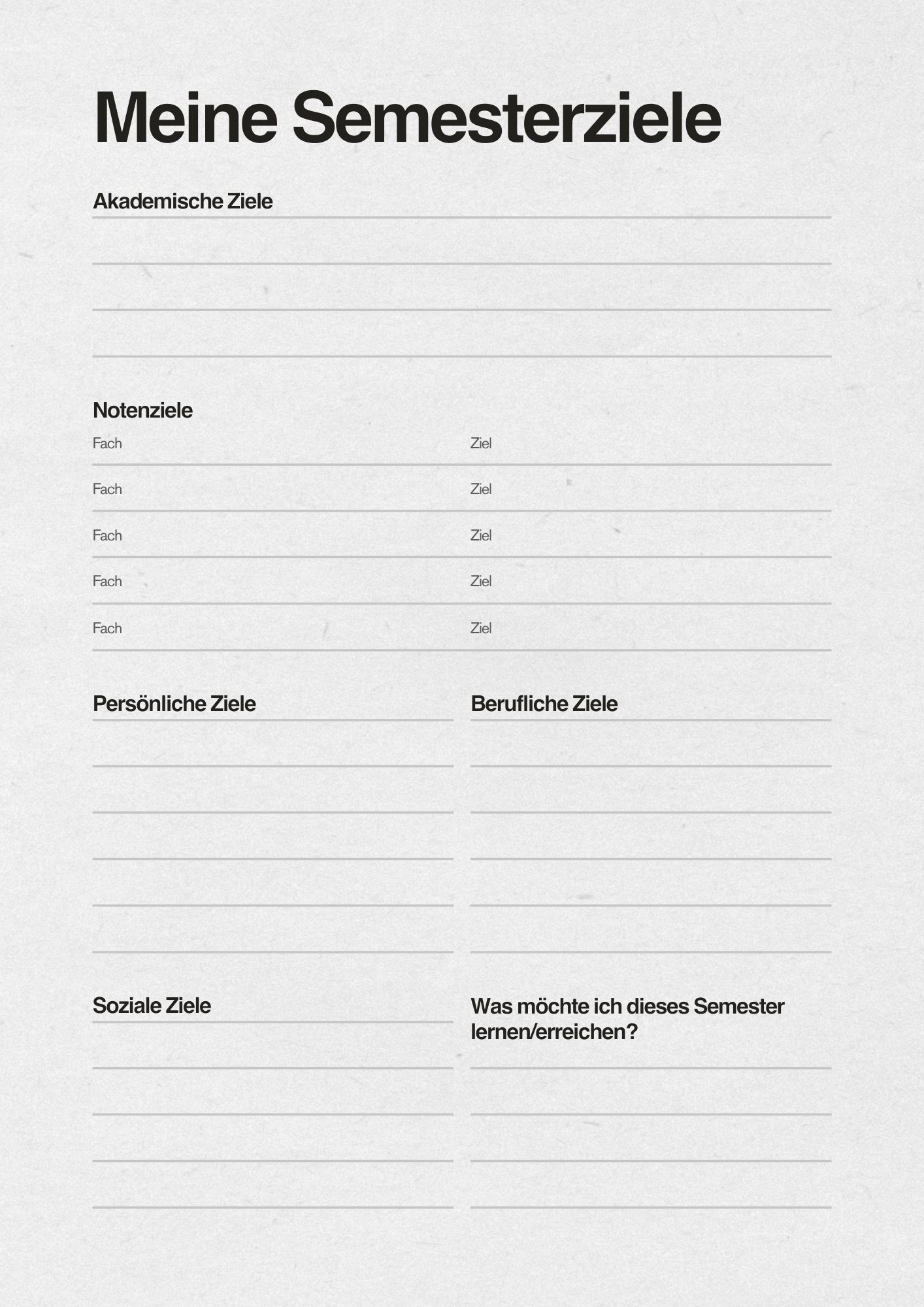 Lernplan Vorlage-Grau Beige und Schwarz Minimalistisch Modern Semesterplaner-2