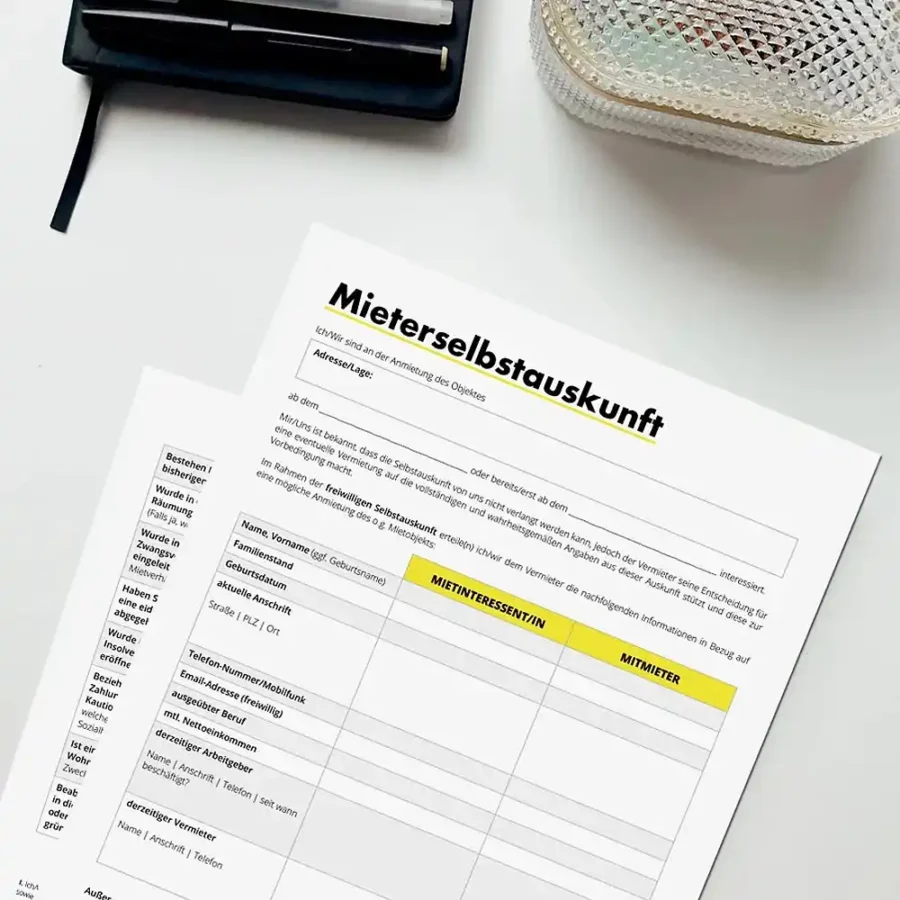 Mieterselbstauskunft - mieterselbstauskunft - 1