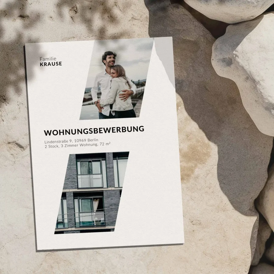 Wohnungsbewerbung Vorlage BASTA - kreative wohnungsbewerbung - 1