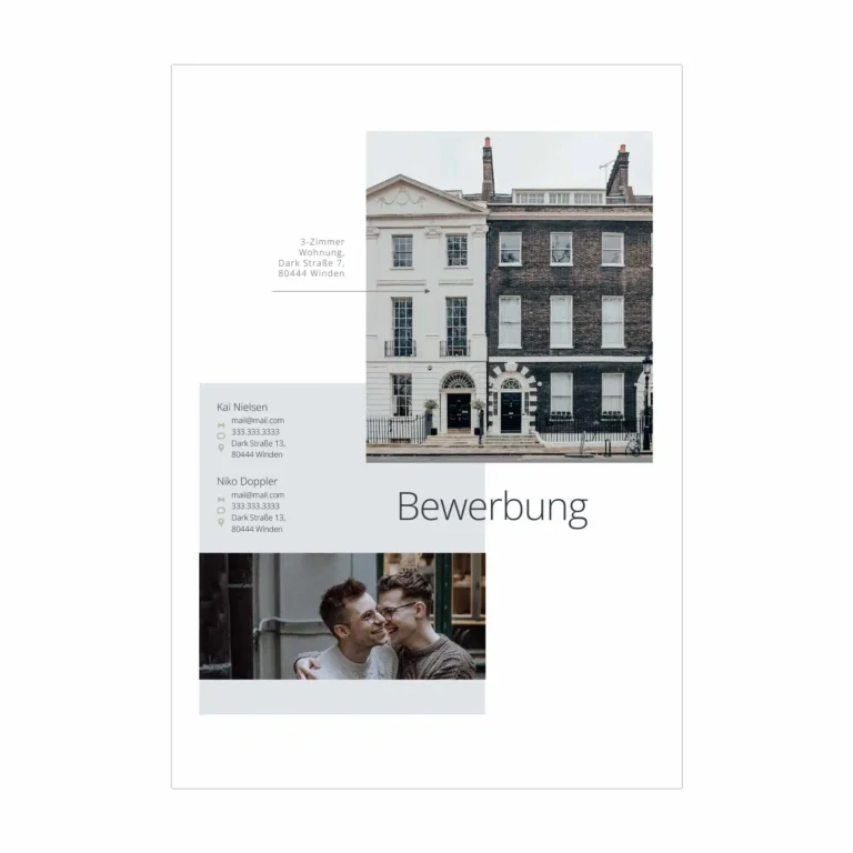 Wohnungsbewerbung Vorlage HOLM - wohnungsbewerbung unterlagen - 2