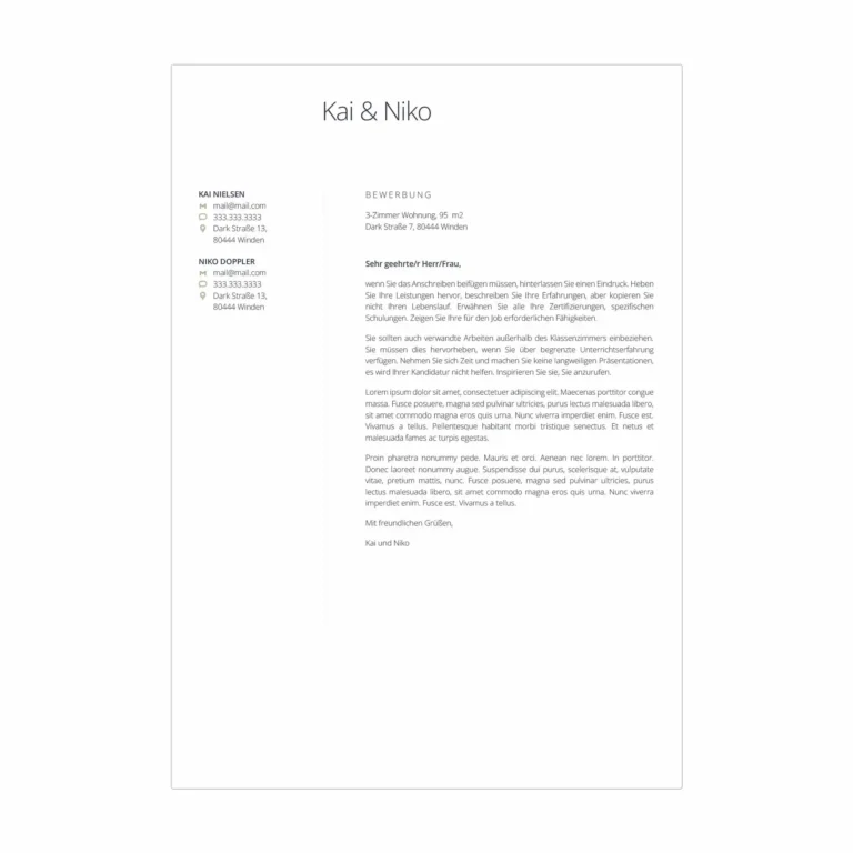 Wohnungsbewerbung Vorlage HOLM - wohnungsbewerbung unterlagen - 5
