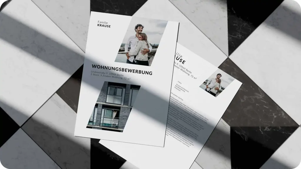 kreative wohnungsbewerbung - Wohnungsbewerbung Vorlage Kenogy BASTA