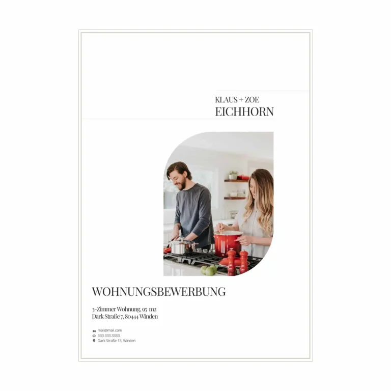 Wohnungsbewerbung Vorlage LARIN - vorlage wohnungsbewerbung - 2