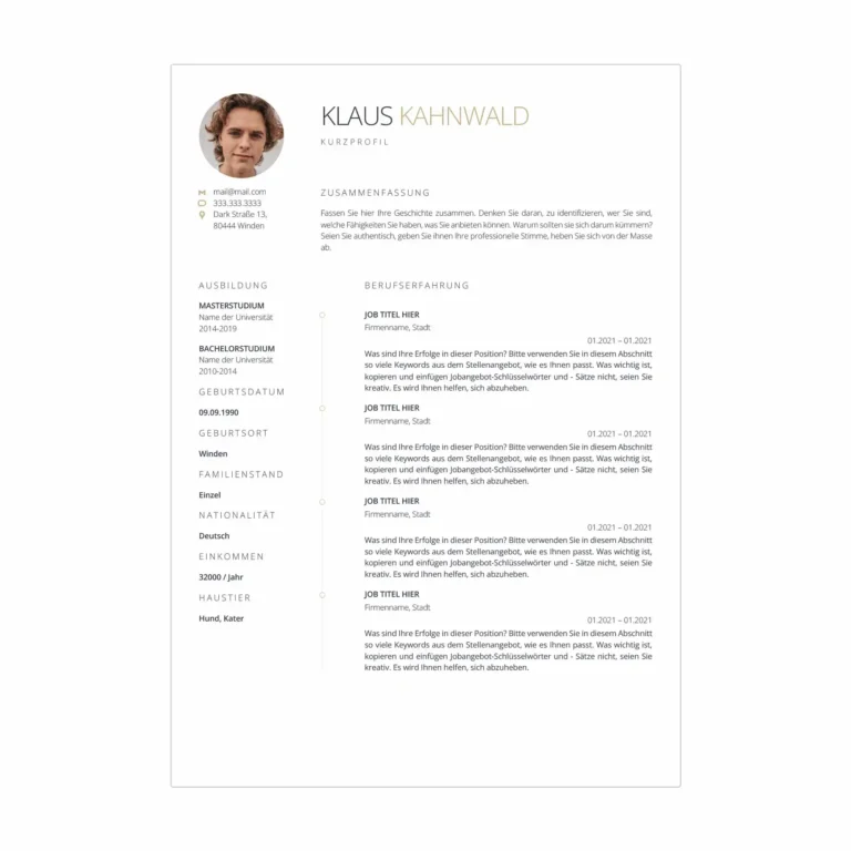 Wohnungsbewerbung Vorlage VESTO - wohnungsbewerbung muster - 4
