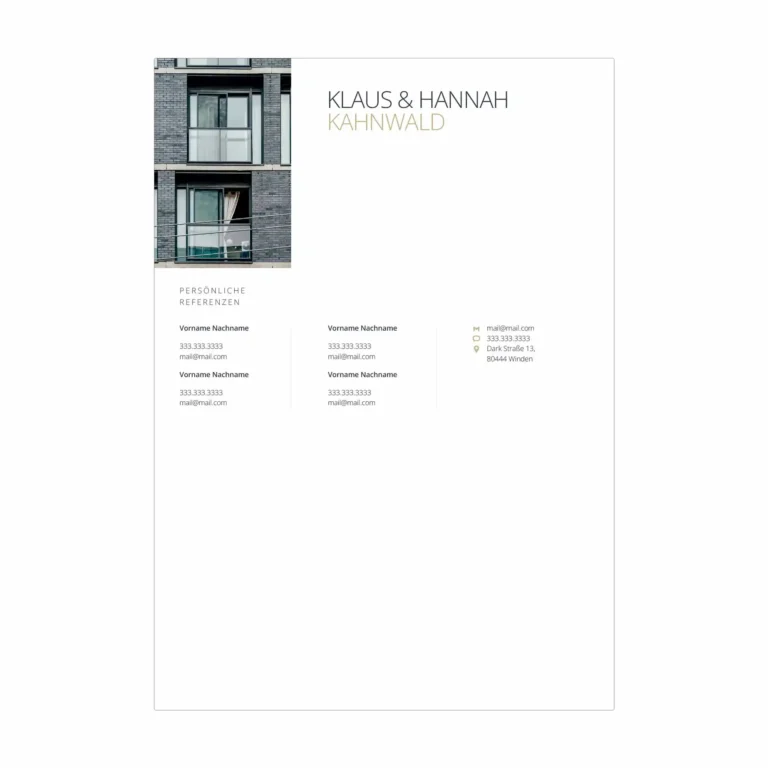 Wohnungsbewerbung Vorlage VESTO - wohnungsbewerbung muster - 6