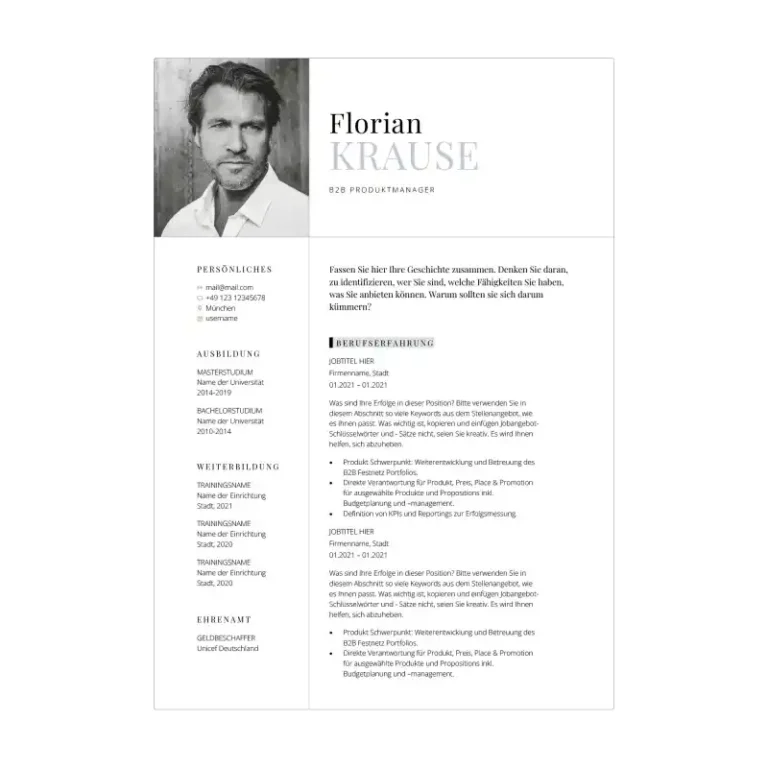 Bewerbungsvorlage Kenogy BRISA - bewerbung führungskraft - 3