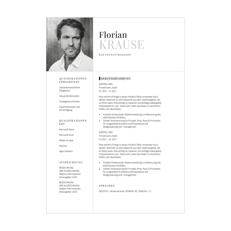 Bewerbungsvorlage Kenogy BRISA - bewerbung führungskraft - 4