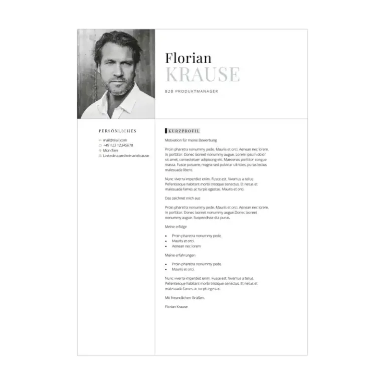 Bewerbungsvorlage Kenogy BRISA - bewerbung führungskraft - 6