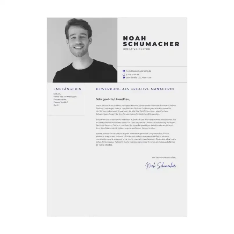 Bewerbungsvorlage Kenogy HALVA - deckblatt bewerbung vorlage - 5