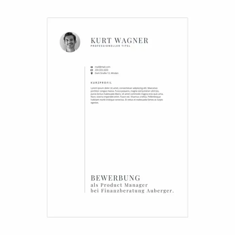 Bewerbungsvorlage Kenogy KAIRO - moderne bewerbung vorlage word - 2