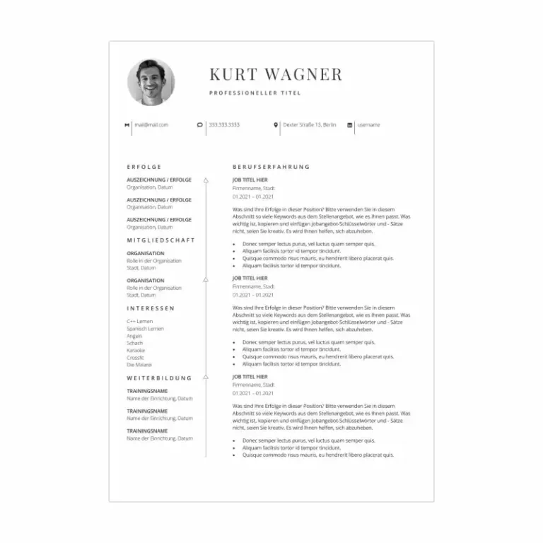 Bewerbungsvorlage Kenogy KAIRO - moderne bewerbung vorlage word - 4