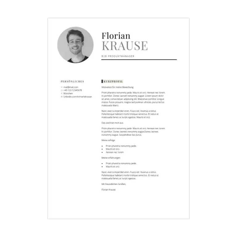 Bewerbungsvorlage Kenogy MODUS - strukturierte bewerbungsvorlage - 6