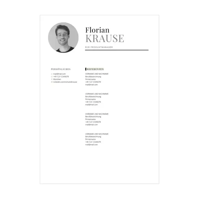 Bewerbungsvorlage Kenogy MODUS - strukturierte bewerbungsvorlage - 7