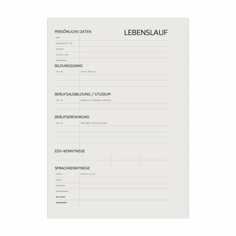 Bewerbungsvorlage-Kenogy-NORDIC-tabellarischer-lebenslauf-berufserfahrene-1