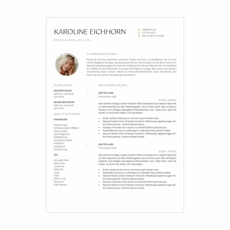 Bewerbungsvorlage Kenogy NOVA - bewerbungsvorlage word - 3