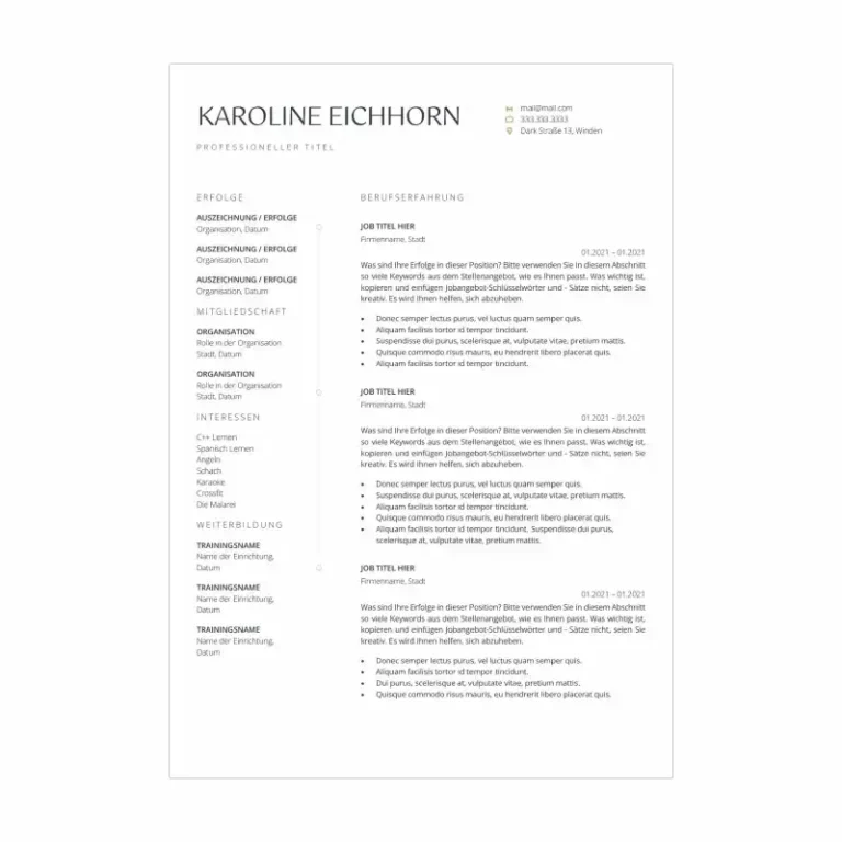 Bewerbungsvorlage Kenogy NOVA - bewerbungsvorlage word - 4