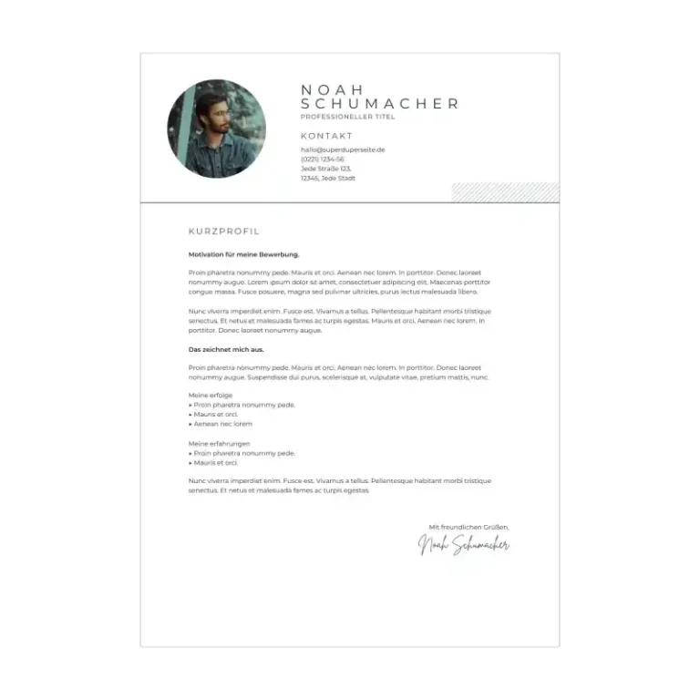Bewerbungsvorlage Kenogy NOVARA - bewerbung minijob - 7