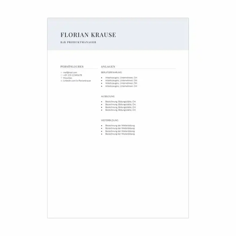 Bewerbungsvorlage Kenogy RAVEN - microsoft word lebenslauf vorlage - 8
