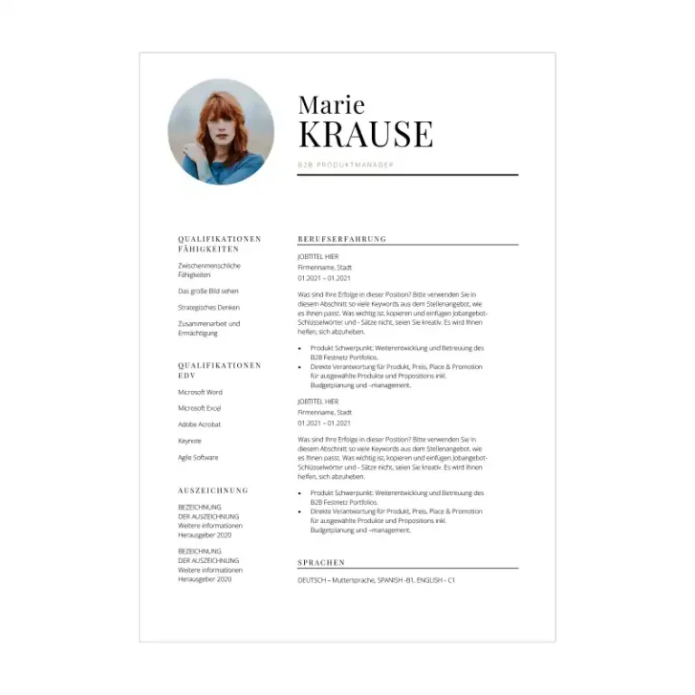 Bewerbungsvorlage Kenogy STELLA - bewerbung berufseinsteiger - 4