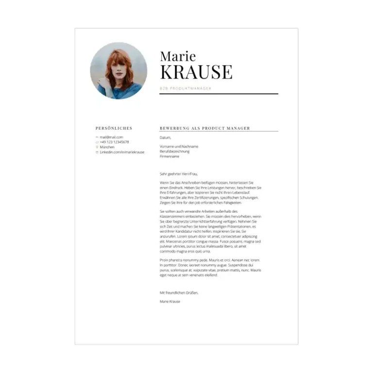 Bewerbungsvorlage Kenogy STELLA - bewerbung berufseinsteiger - 5