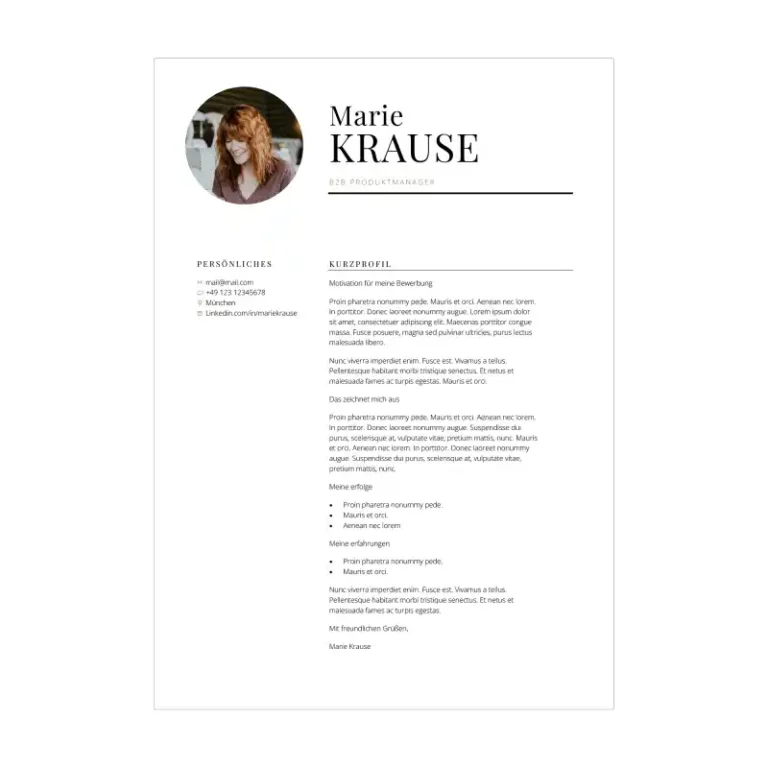 Bewerbungsvorlage Kenogy STELLA - bewerbung berufseinsteiger - 6