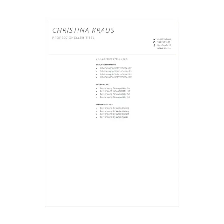 Bewerbungsvorlage Kenogy TALIS - vorlage lebenslauf word - 8