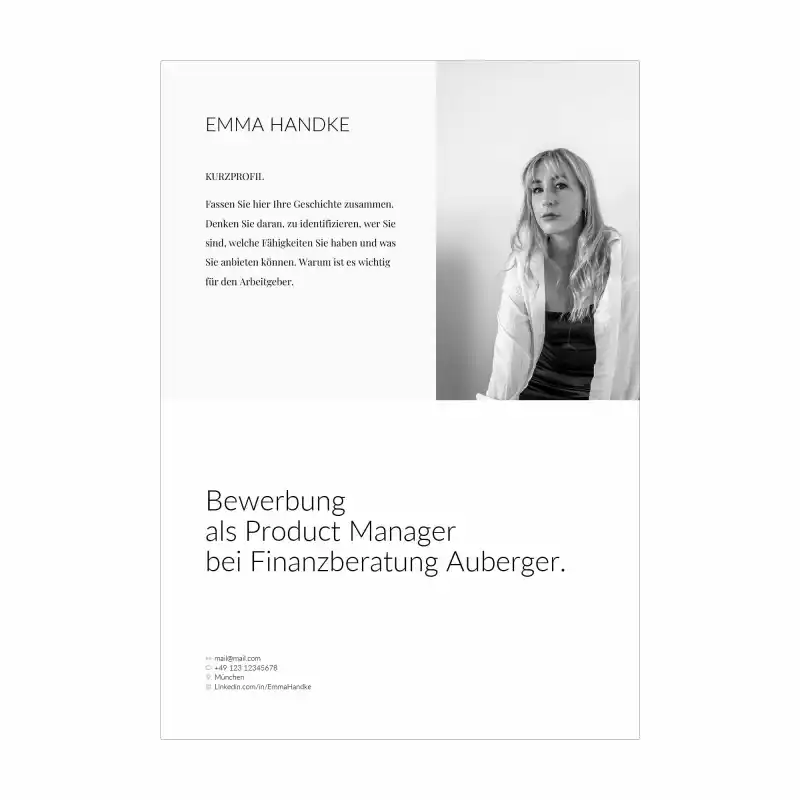 Bewerbungsvorlage Kenogy VANTA - bewerbung deckblatt - 2