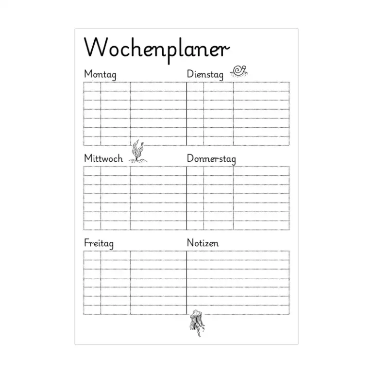 Lernplan Vorlage Kenogy AXIOM - lernplaner grundschule - 6