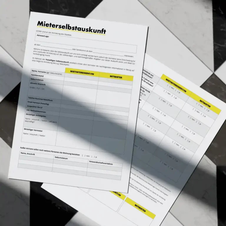 Mieterselbstauskunft - 3