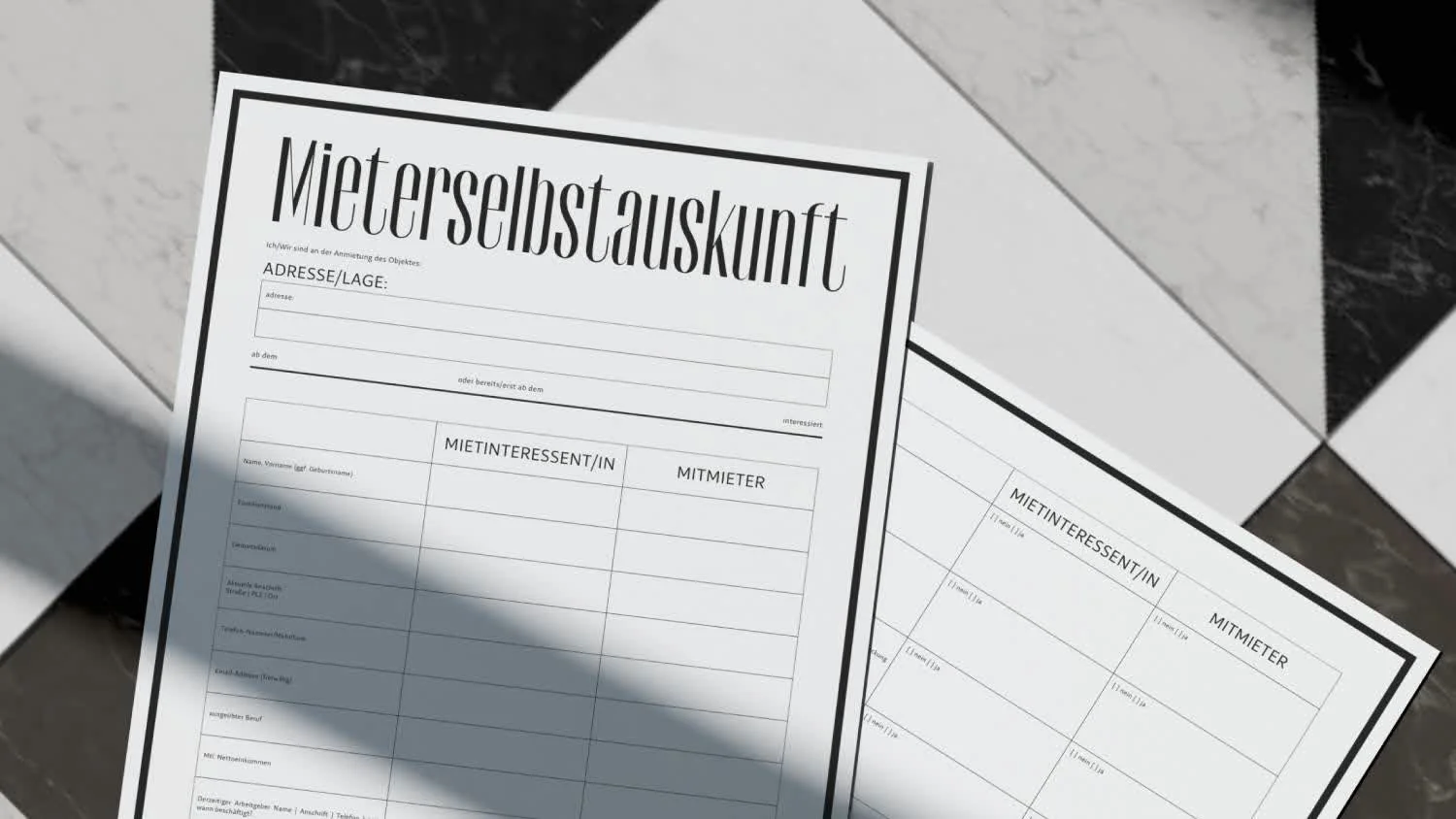 mieterselbstauskunft vorlage pdf - Mieterselbstauskunft Kenogy CELVA