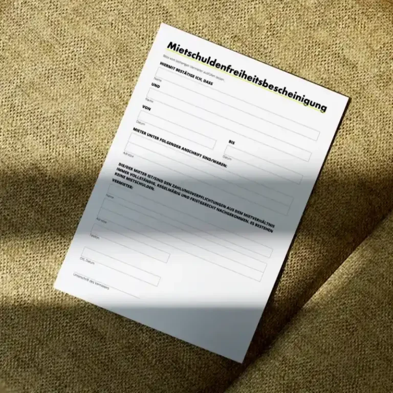 Mietschuldenfreiheitsbescheinigung - Mietschuldenfreiheitsbescheinigung - 2