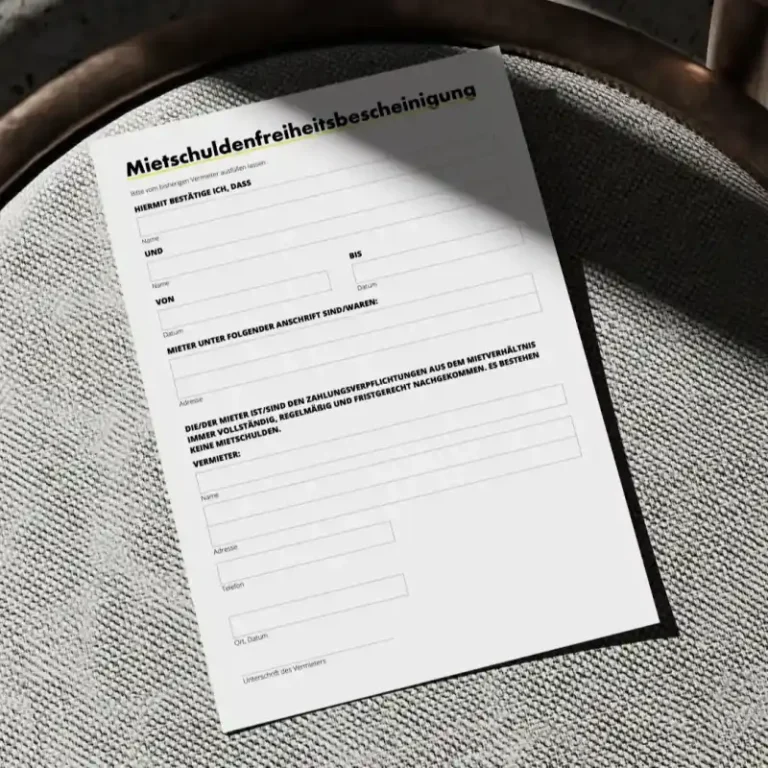 Mietschuldenfreiheitsbescheinigung - Mietschuldenfreiheitsbescheinigung - 3