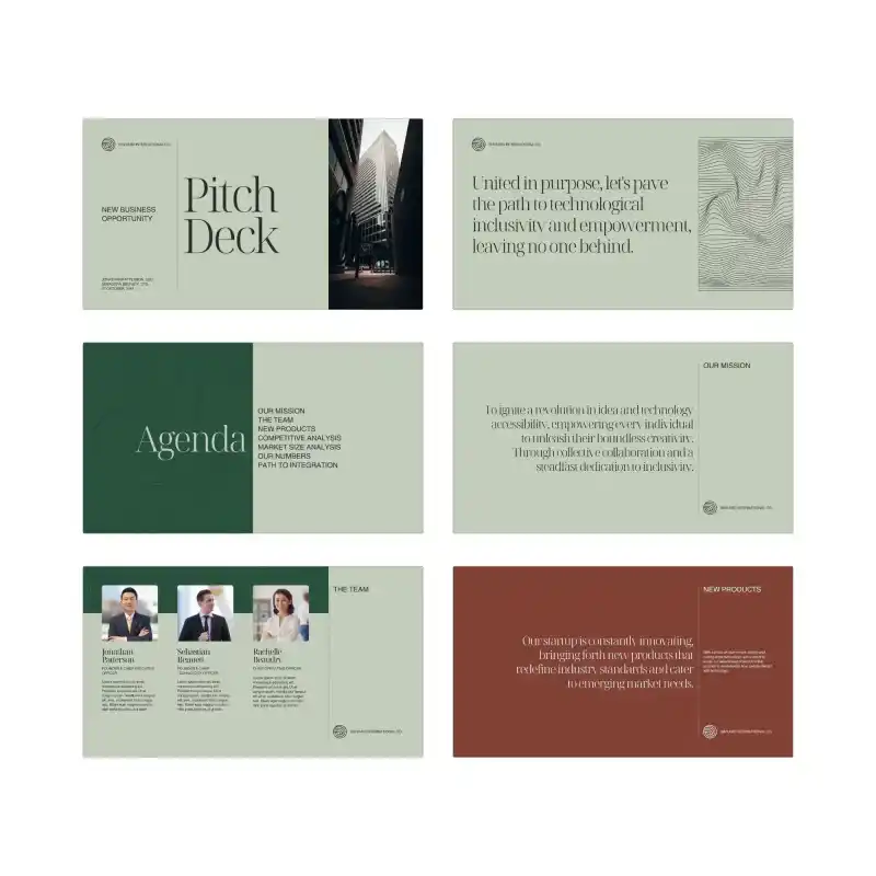Pitch Deck Vorlage Kenogy VALE - startup präsentation vorlage - 1