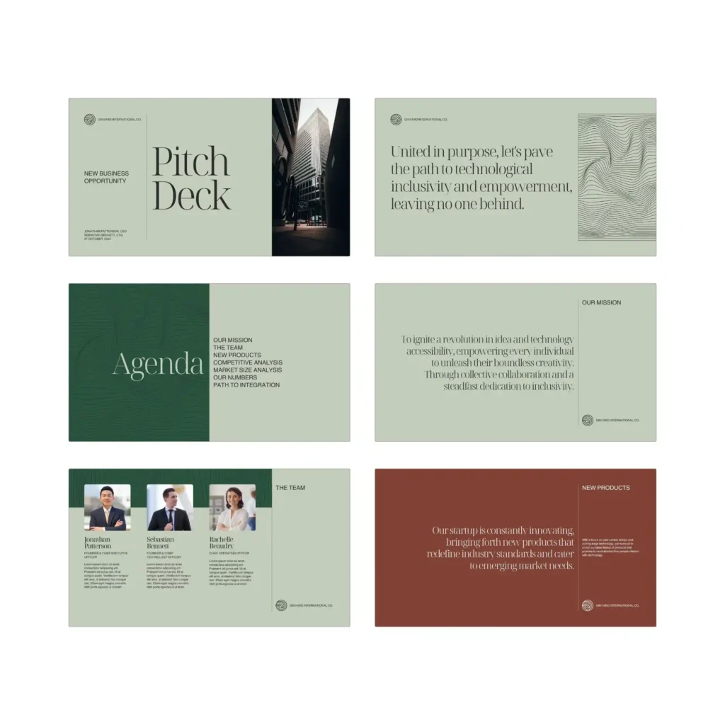 Pitch Deck Vorlage Kenogy VALE - startup präsentation vorlage - 1