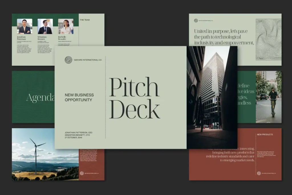 startup präsentation vorlage - Pitch Deck Vorlage Kenogy VALE
