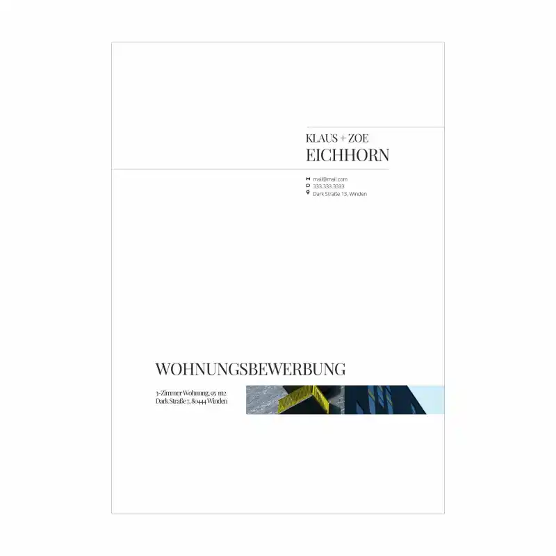Wohnungsbewerbung Vorlage KIVO - wohnungsbewerbung vorlage - 2