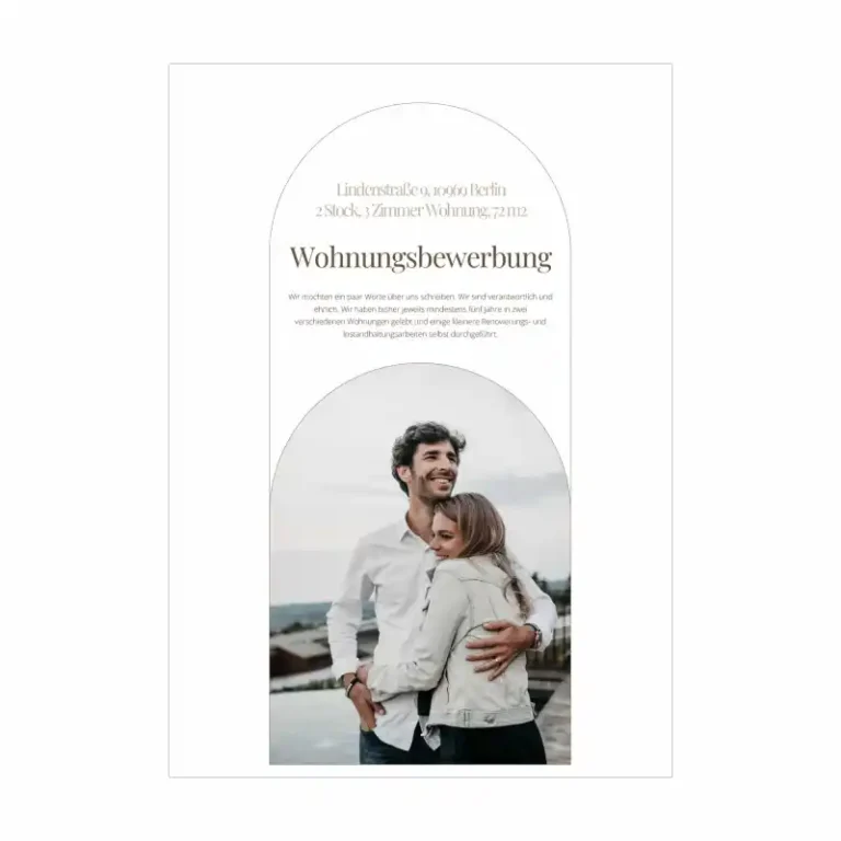 Wohnungsbewerbung Vorlage ORELA - deckblatt wohnungsbewerbung - 2