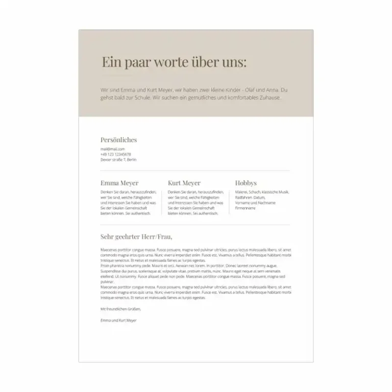 Wohnungsbewerbung Vorlage ORELA - deckblatt wohnungsbewerbung - 3