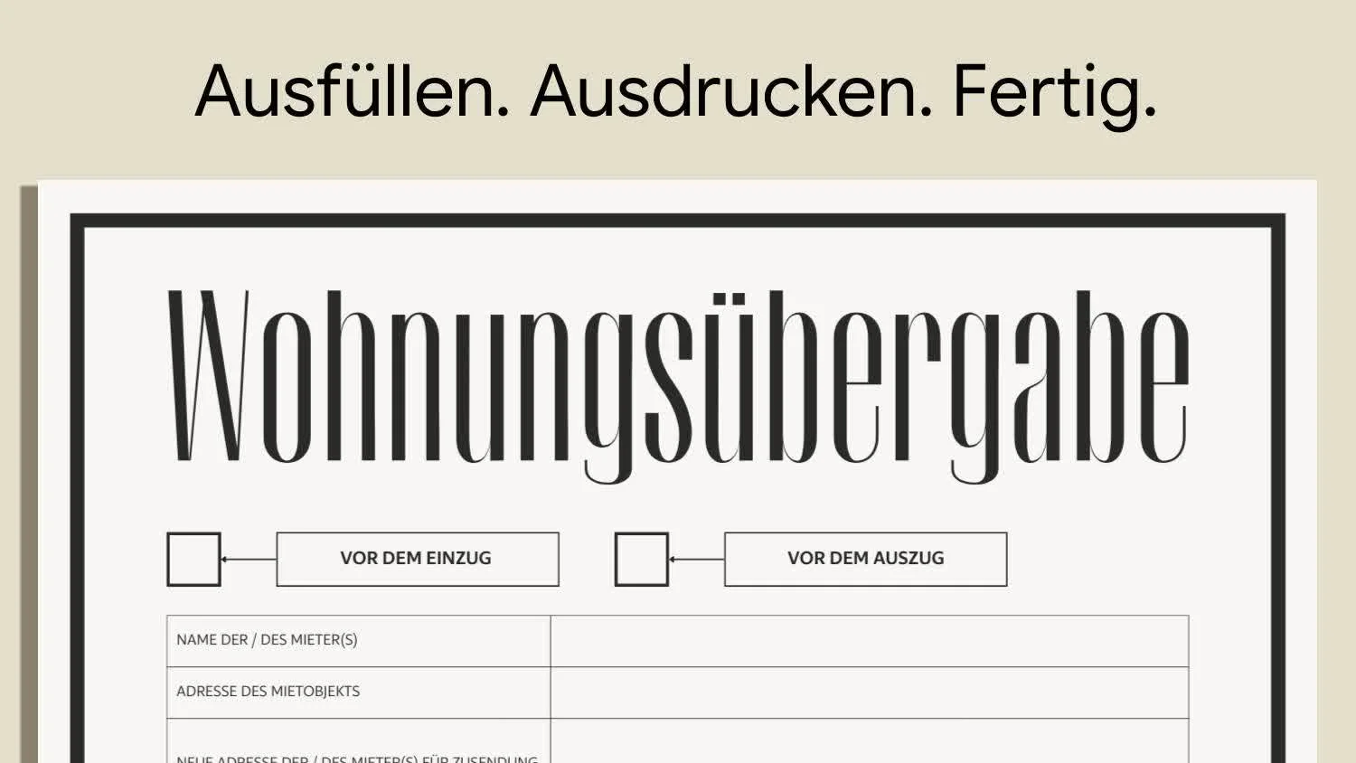 wohnungsübergabeprotokoll pdf - Wohnungsübergabeprotokoll Kenogy RASTO